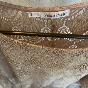 Maurices Beige Lace Chemise